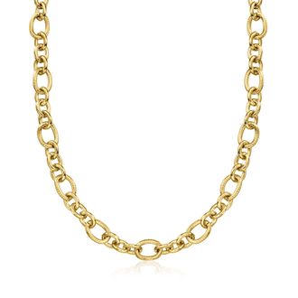 Ross-Simons 14kt Yellow Gold-Plated Cable-Chain Necklace