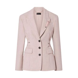 Liu Jo Single-breasted jasje - Dames - Jassen - Beige - Maat: M Leer