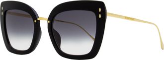 Isabel Marant Womens Butterfly Sunglasses IM0083GS 2M29O Black/Gold 53mm