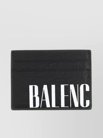 Balenciaga leather editor card holder