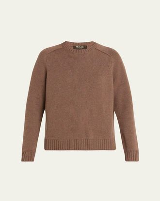 Loro Piana Neo Parksville Cashmere Crewneck Sweater
