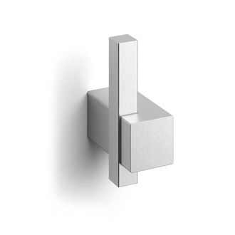 Zack Carvo Handdoekhaak - 7x5cm - enkel - geborsteld RVS