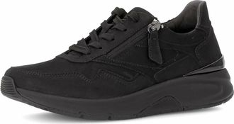 Gabor Rollingsoft Sneaker - Dames - Schoenen - Zwart - Maat: 38 1/2 EU Leer