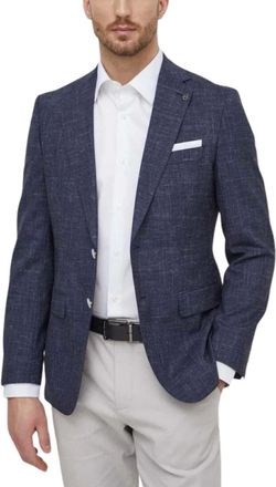 HUGO BOSS Heren, Jassen, Blauw, Maat: 2XL