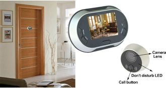 Trade Shop Trade Shop - Spioncino Elettronico Telecamera Display Digitale Scatta Foto Colori Lcd 3.5