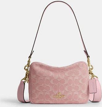Coach Womens Carey Crossbody Bag in Pink | Cotton