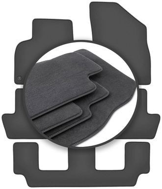 OEM Alfombrillas Premium Para Peugeot 5008 I 7 Plazas (2009-2017)