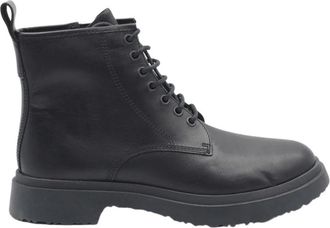 Camper Leren Herenlaarzen Zwart/Bruin - Heren - Veterlaarzen - Zwart - 41 EU - Leer - Schoenen