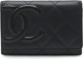 Chanel Pre-owned Wallets, female, Black, Size: ONE SIZE Pre-owned Leather wallets