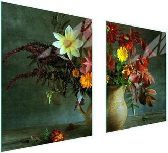 OEM Placa Protectora De Vidrio Para Estufa 85x52 Flores