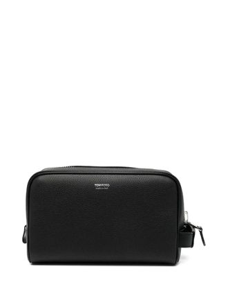 Tom Ford leather wash bag - Black