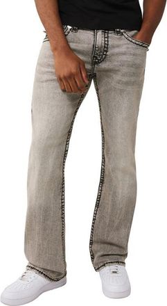 True Religion Billy Super T Flap Bootcut Jeans in Gravel Root Grey Wash at Nordstrom, Size 31