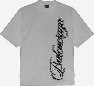 Balenciaga Grey Logo T-shirt