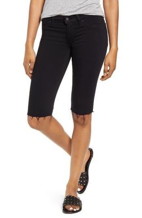 Hudson Amelia Cutoff Knee Shorts in Black at Nordstrom Rack, Size 26