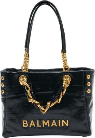 Balmain Shopping Bags, female, Black, ONE SIZE, 1945 Small Shopper Bag