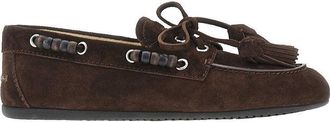 Miu Miu Suede leather Deck loafers with tassels Woman 37+