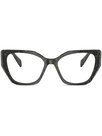 Prada Occhiali con montatura geometrico - Nero