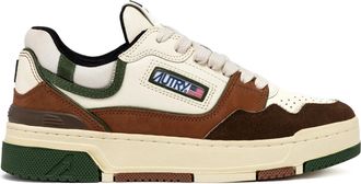 Autry CLC Womens Basket Sneakers Green-Brown