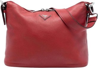 Prada Pre-owned Shoulder Bags, female, Red, Size: ONE SIZE Pre-owned Shoulder Bag