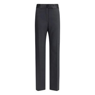 Tom Ford Pantaloni in Lana e Seta - - Trousers - Donna - Nero - M