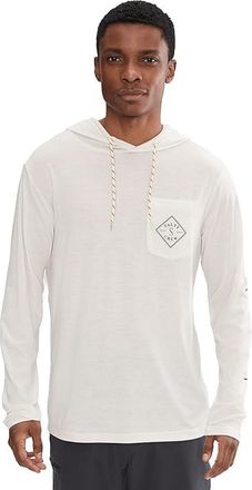 Salty Crew Tippet Pocket UV Hoodie Mens Sweatshirt White : 2XL, Elastane/Polyester