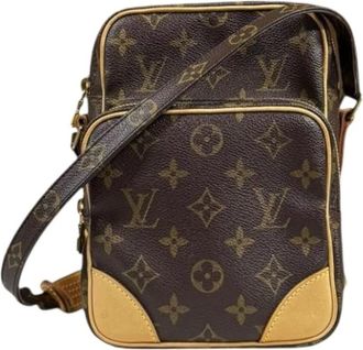 Louis Vuitton Pre-owned Cross Body Bags, female, Brown, Size: ONE SIZE Pre-owned Vintage Canvas Cross Body Bag