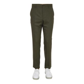 Etro Flat Front Sport Verde Chinos