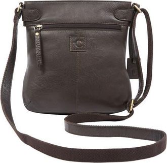 Celtic & Co. Leather Cross Body Bag in Chocolate at Nordstrom