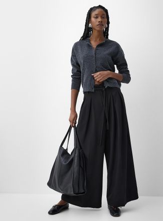 Icone Womens Pleated-waist ultra-wide pant