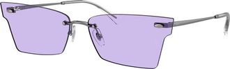 Ray-Ban Purple Irregular Unisex Sunglasses RB3730 004/1A 64