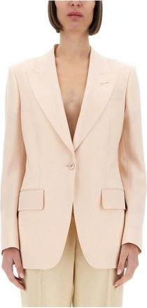 Tom Ford Single-breasted Blazer - female - Tom Ford - Blazers - Pink - XS - Jackets