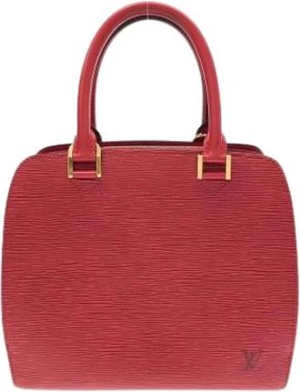Louis Vuitton Pre-owned Handbag - Dames - Vintage Handtas - Rood - ONE Size - Leer - Vintage