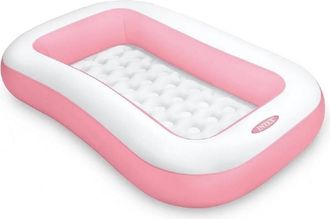 Trade Shop Trade Shop - Piscina Gonfiabile Per Bambini Rettangolare Baby 166 X 100 X 25cm Giardino 58423