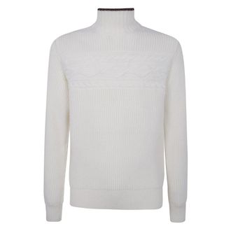 Ermenegildo Zegna Heren, Truien, Wit, Maat: L Wol