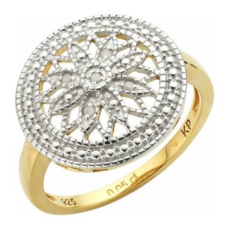 Diamonds By Ellen K. Dames, Accessoires, Geel, Maat: 58 MM