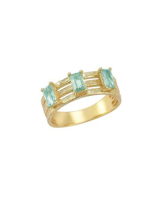 I.Reiss Company 14K 0.90 Ct. Tw. Green Amethyst Cocktail Ring
