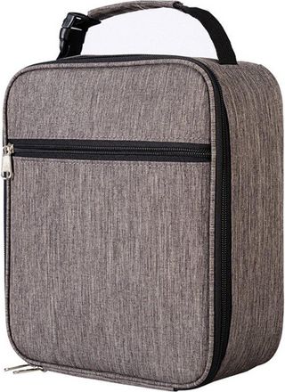 OEM Fiambrera Para Hombre - Bolsa Reutilizable Para El Almuerzo Unisex - Fiambrera Peque&ntilde;a Isot&eacute;rmica, Gris Oscuro