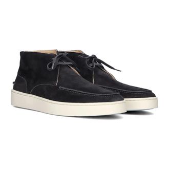Greve Schoenen, Heren, Blauw, 43 1/3 EU, Leer, Heren Hoge sneakers Wave 2525