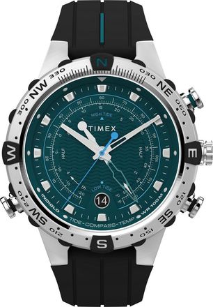 Timex Tide/temp/compass Mens Black Watch TW2W24200 Silicone - One Size