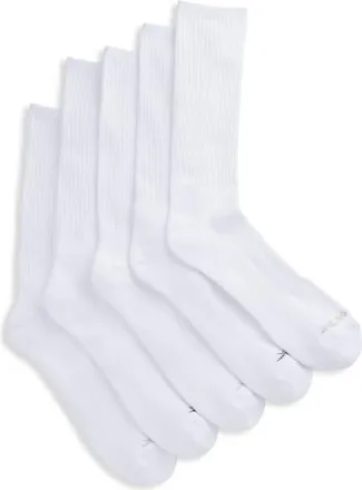 Reebok Big & Tall Vector 5-pk Crew Socks in White at Nordstrom, Size 13Big