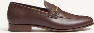 Valentino Garavani Mocassino VLogo Signature In Capretto Uomo BARK BROWN 40.5