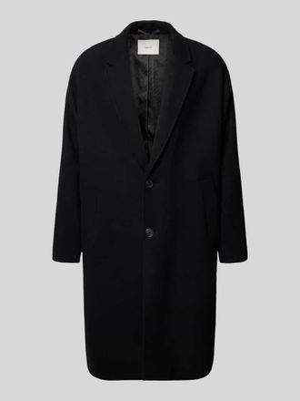 Selected Regular Fit Wollmantel mit Reverskragen Modell MILO in Black, Gr&ouml;&szlig;e XL