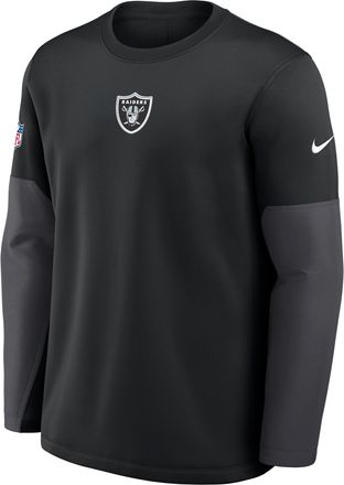 Nike Las Vegas Raiders Scripted To Win Sideline Coach Nike Mens Therma-FIT NFL Long-Sleeve T-Shirt in Black | 03BR166N8D-NX3