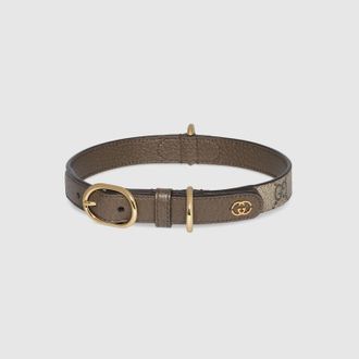 Gucci Small/medium Pet Collar, Size M, Beige