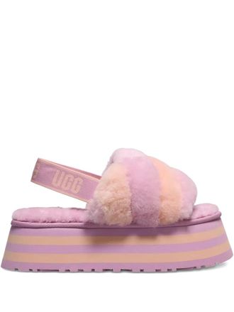 UGG Disco Stripe Purple/Pink slides