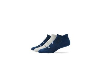 Brooks Run-In No Show 3-Pack No Show Socks Shoes Navy/Light Grey/Navy : SM (US Womens Shoe 4-6.5), Nylon/Polyester/Spandex