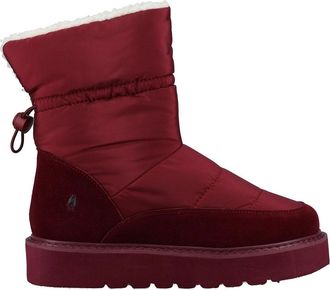 Hush Puppies Puffies Slippers Womens - Burgundy - Size UK 3