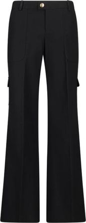 Celine Wide Trousers, female, Black, M, Low Rise Cargo Trousers