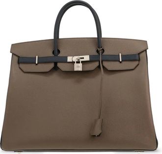 Herm&egrave;s 2018 Birkin 40 shopper met omslag - Bruin