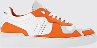 Philipp Plein Sneakers basse in pelle liscia bicolor con punta traforata e logo posteriore